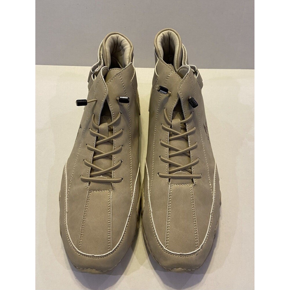 Salkin Men’s Fashion Tan Sneakers. Italian Leather.  EU 45. Size 12